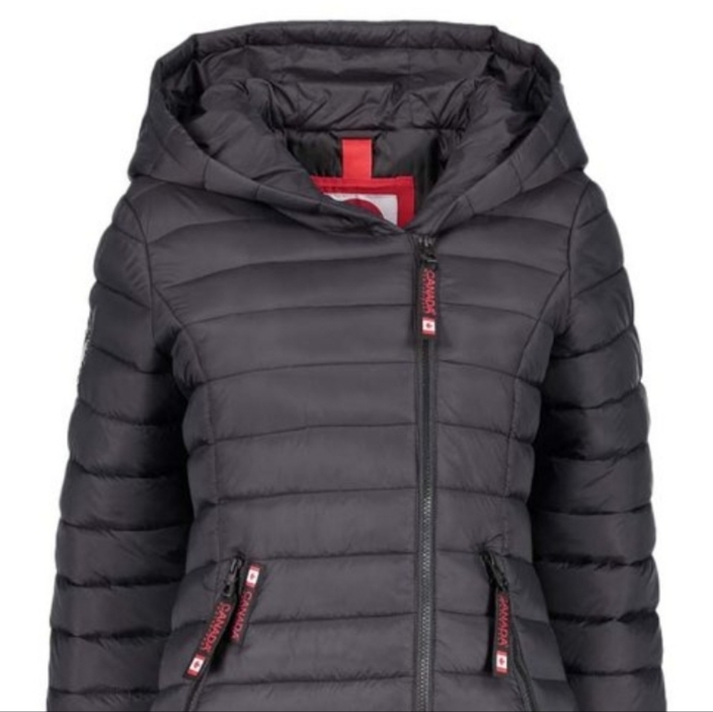 NWR Black Plus Size Canada Weather Gear Down Parka